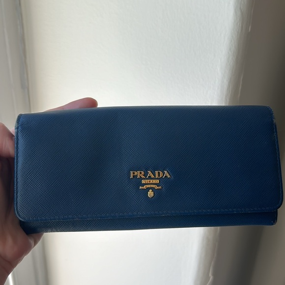RARE Prada Saffiano Leather Long Wallet - Picture 1 of 13